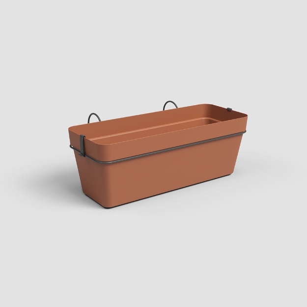 Image de JARDINIÈRE CAPRI BALCON RE KIT 50 MA TERRE CUITE
