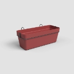 Image de JARDINIÈRE CAPRI BALCON RE KIT 50 MA ROUGE FONCÉ