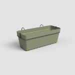 Image de JARDINIÈRE CAPRI BALCON RE KIT 50 MA VERT CENDRÉ