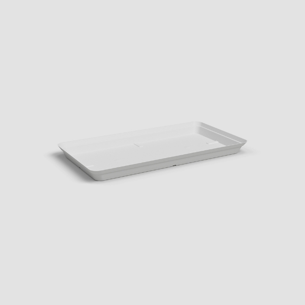 Image de SOUCOUPE CAPRI RECTANGULAIRE XL 60 MA BLANC