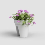 Image de POT CAPRI BALCON 30 MA BLANC