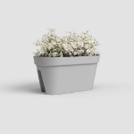 Image de JARDINIÈRE CAPRI BALCON 60 MA GRIS CLAIR