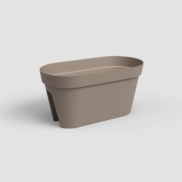 Image de JARDINIÈRE CAPRI BALCON 60 MA TAUPE