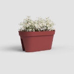 Image de JARDINIÈRE CAPRI BALCON 60 MA ROUGE FONCÉ