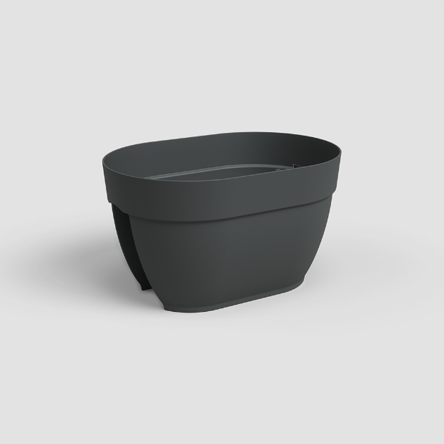 Image de JARDINIÈRE CAPRI CAMPANA BALCON 40 MA ANTHRACITE