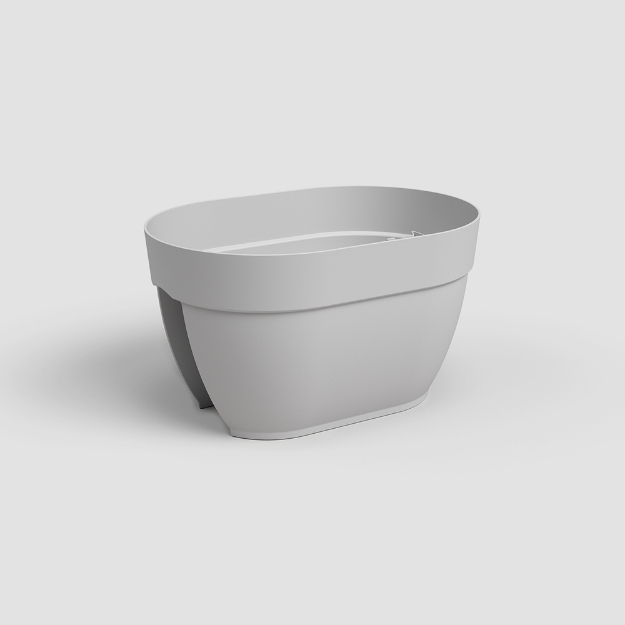 Image de JARDINIÈRE CAPRI CAMPANA BALCON 40 MA GRIS CLAIR