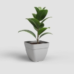 Image de POT CAPRI CAMPANA CARRÉ 37 MA GRIS CLAIR