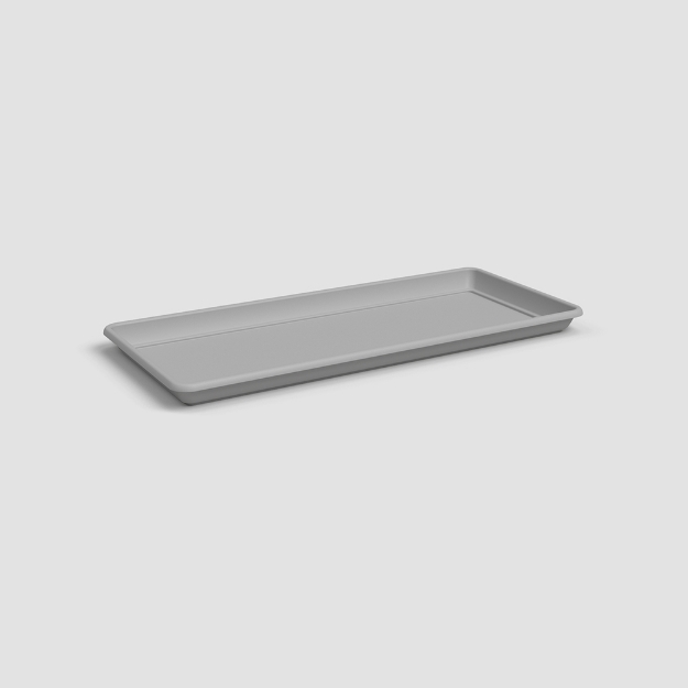 Image de SOUCOUPE VENEZIA RECTANGULAIRE XL 80 MA GRIS CLAIR