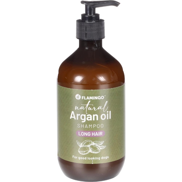 Image de Shampooing Natural Huile d'argan Races à poils longs 500 ml