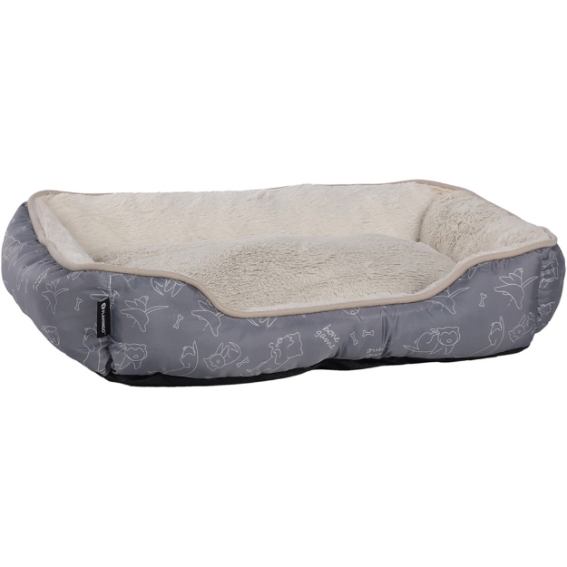 Image de Panier Lilly Rectangle Gris 50x40x12cm