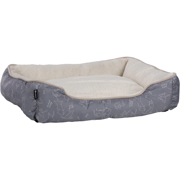 Image de Panier Lilly Rectangle Gris 60x50x14cm