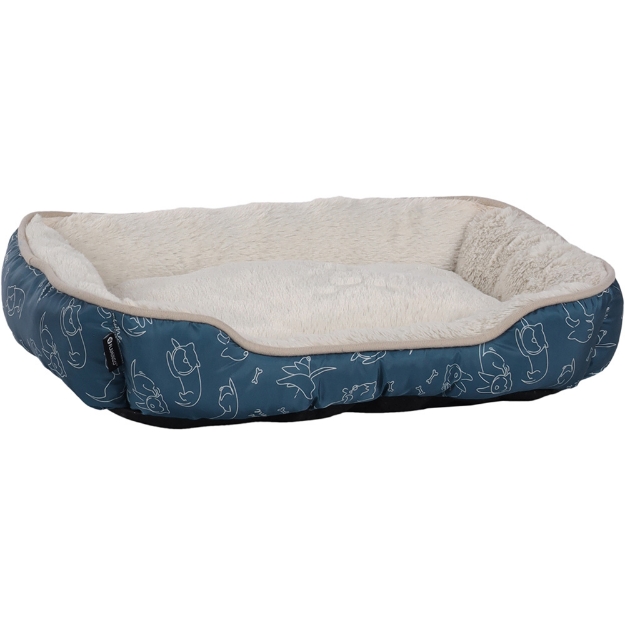 Image de Panier Lilly Rectangle Bleu 50x40x12cm