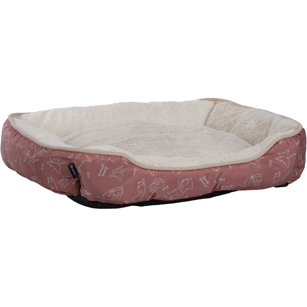 Image de Panier Lilly Rectangle Rose 60x50x14cm