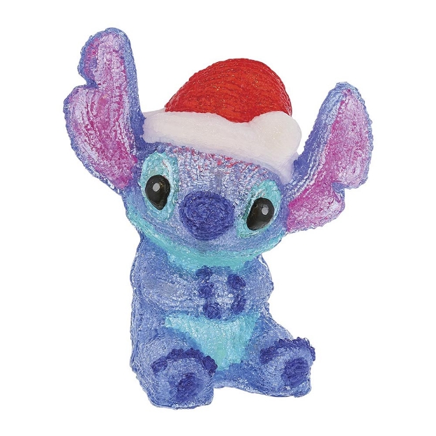 Image de Figurine Stitch Noël en acrylique  - Enesco