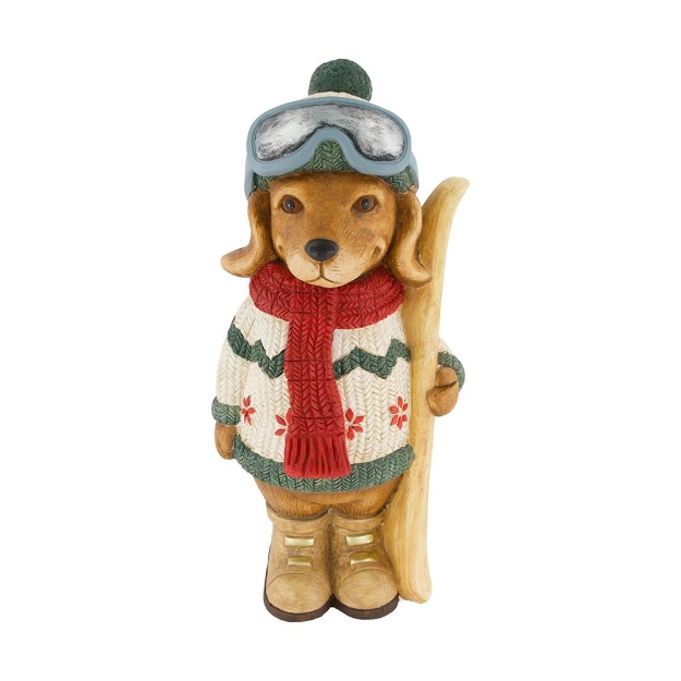 Image de Figurine chien ski en magnésium - Dijk