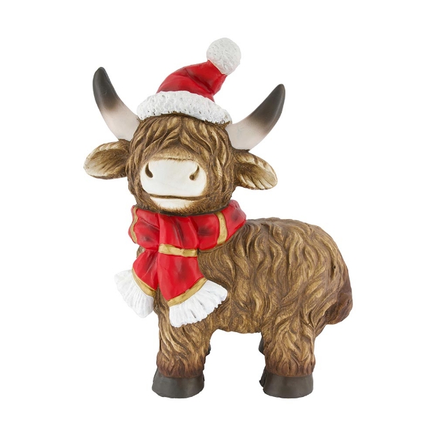 Image de Figurine Vache Noël en magnésium - Dijk