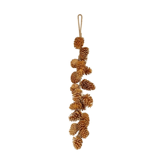 Image de Pomme de pin à suspendre brun clair 90cm - Dijk