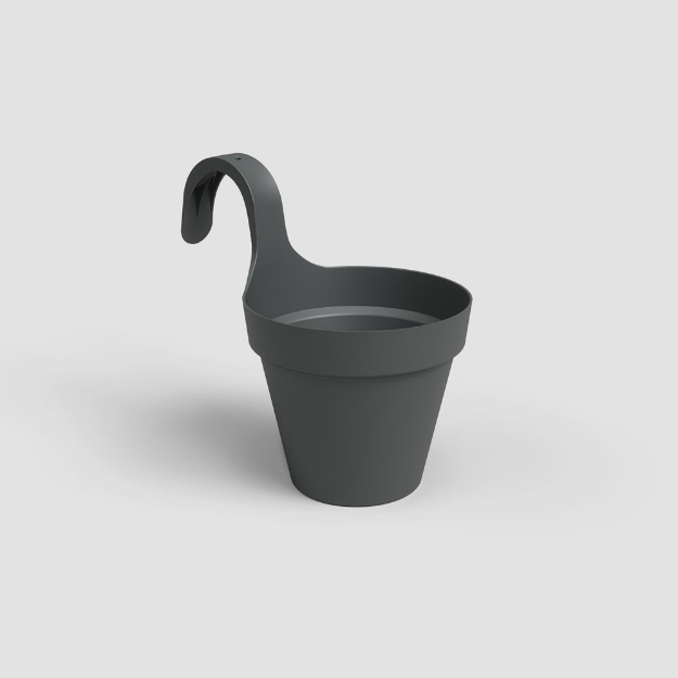 Image de POT CAPRI BALCON INDIVIDUEL 20CM ANTHRACITE