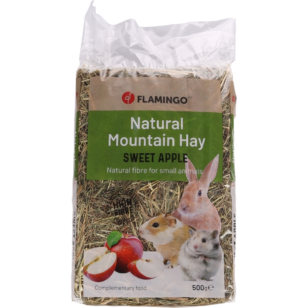 Image de FOIN DE MONTAGNE AVEC POMME 500GR.