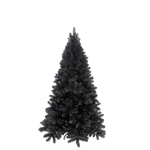 Image de Tuscan sapin de noel noir TIPS 488 - h185xd109cm