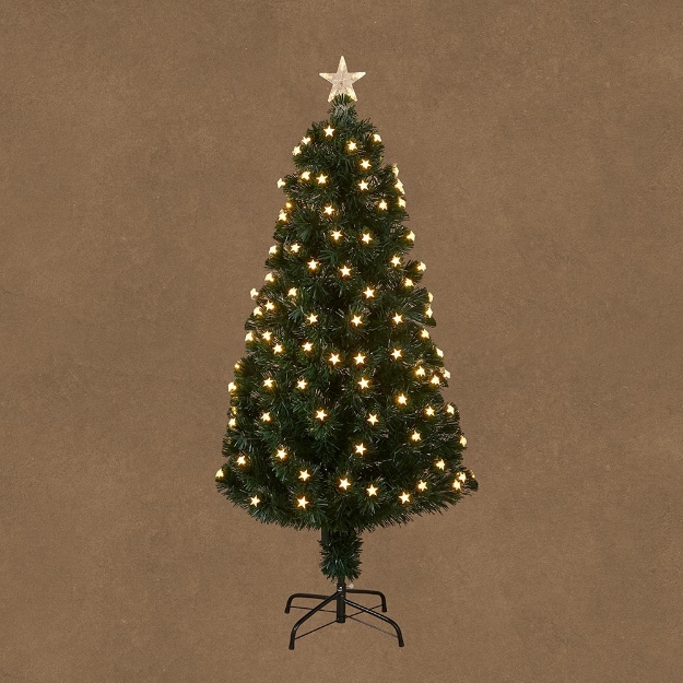 Image de Mercury arbre fibre optic vert blanc chaud 185led 8 function controller - h150xd65cm