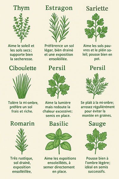 Les herbes aromatiques : liste, quand planter et leurs bienfaits