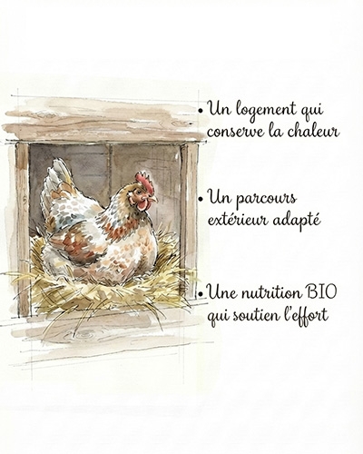 Conseils pour avoir des oeufs de vos poules même en hiver